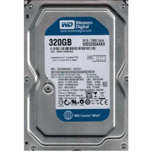 WESTERN DIGITAL BLUE 320GB DESKTOP HARD DISK DRIVE - 7200 RPM SATA 6 GB/S 16MB CACHE 3.5 INCH - WD3200AAKX