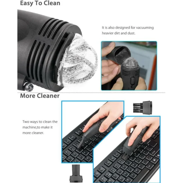 MINI COMPUTER VACUUM USB KEYBOARD CLEANER PC LAPTOP BRUSH DUST CLEANING KIT NEW - Image 2