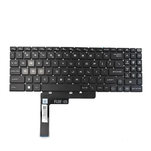 KEYBOARD MSI CYBORG 15, RGB BACKLIT, US