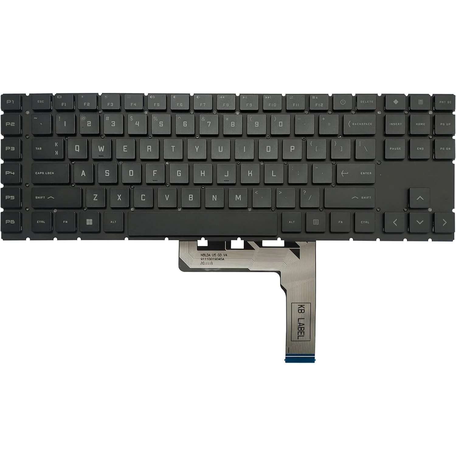 KEYBOARD HP OMEN 17-CK, BLACK, BACKLIT, US