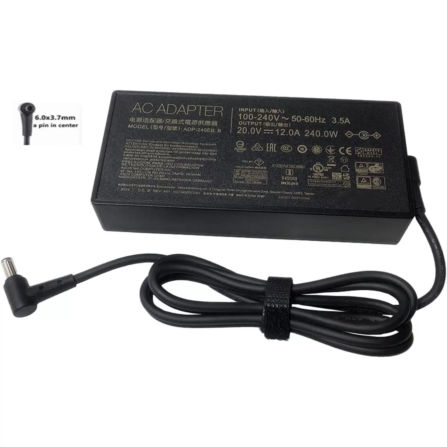 ORIGINAL ADAPTER CHARGER ASUS 20V 12A 240W 6.0×3.7MM
