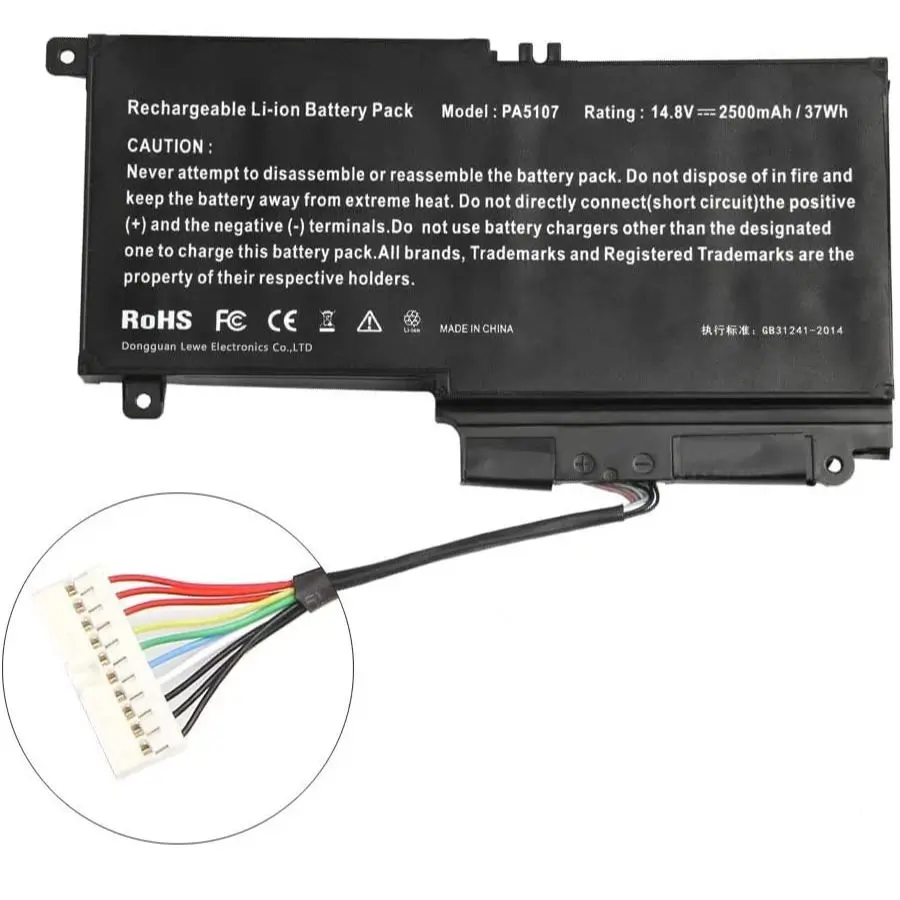 ORIGINAL BATTERY PA5107 FOR TOSHIBA SATELLITE L SERIES - Image 2