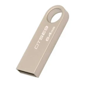 KINGSTON DATATRAVELER SE9 64GB USB 3.1 FLASH DRIVE SILVER